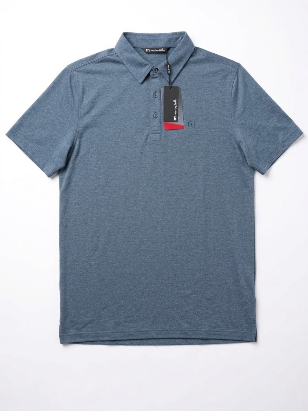 Travis Mathew Navy Blue Heather Polo